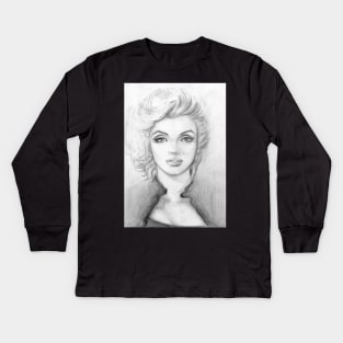 Marylin Monroe Kids Long Sleeve T-Shirt